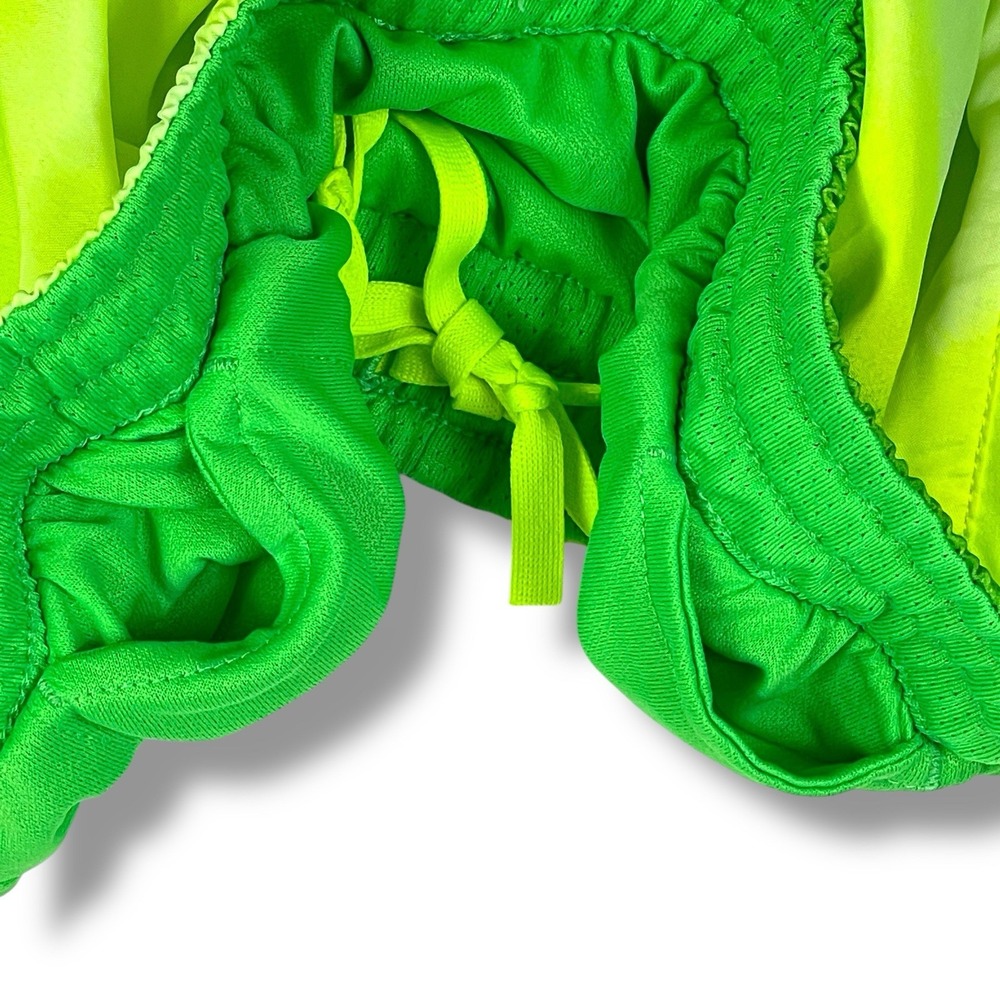 Nike Dri Fit Women's Small Volt neon Ombre Green Tempo Running Shorts mesh lined - Picture 8 of 14